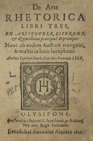 De Arte Rhetorica libri tres, ex Aristotele, Cicerone, & Quintiliano proecipuè deprompti nunc ab eod...