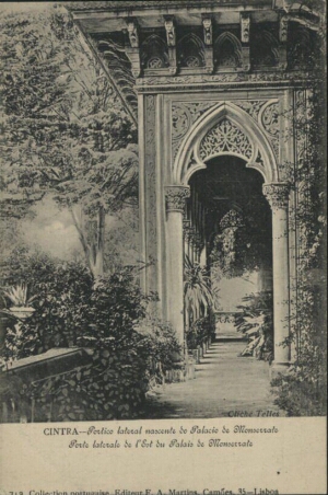 Cintra - portico lateral nascente do Palacio de Monserrate