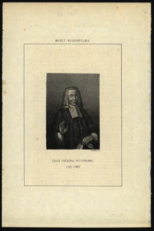 Louis Frédéric Petitpierre, 1712-1787