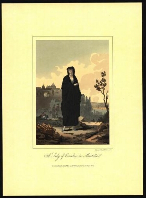 A lady of Coimbra in mantilla