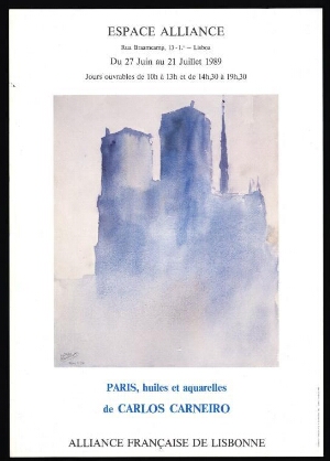 Paris, huiles et aquarelles de Carlos Carneiro
