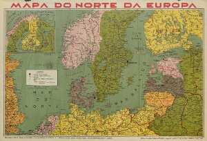 Mapa do Norte da Europa
