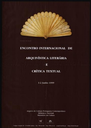 Encontro Internacional de Arquivística Literária e Crítica Textual