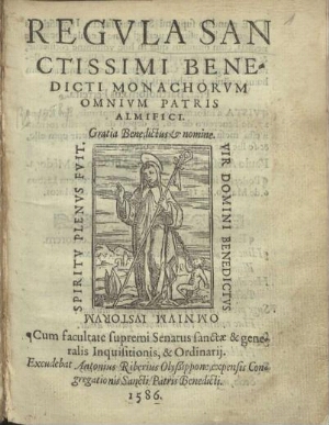 Regula Sanctissimi Benedicti monachorum omnium patris almifici