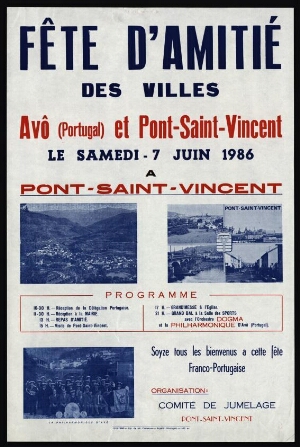 Fête d'amitié des villes Avô et Pont-Saint-Vincent