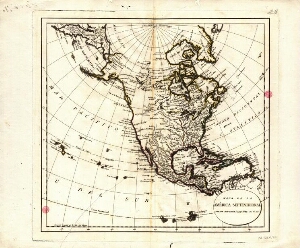 Mapa de la América septentrional