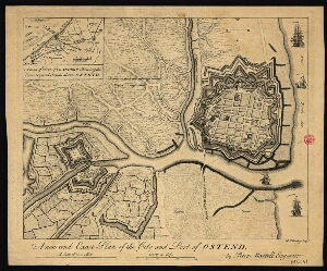 A new and exact plan of the city and port of Ostend