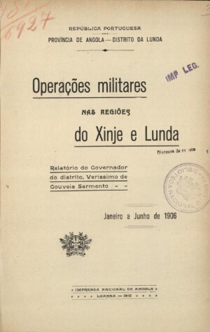 Operações militares nas regiões de Xinje e Lunda