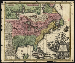 Ludovicianae vel Gallice Louisiane olªCauadae et Floridae adpellatione in septentrionali America des...