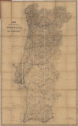 Carta geographica de Portugal levantada em 1860 a 1865