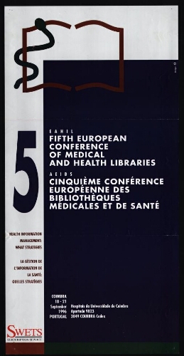 Fifth european conference of medical and health libraries = cinquième conférence européenne des bibl...