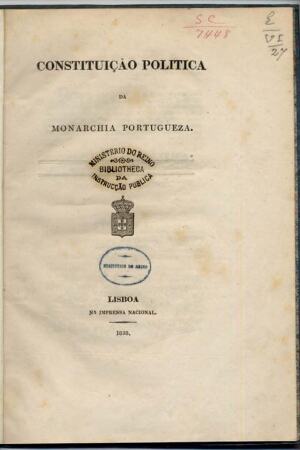 Constituição politica da Monarchia portugueza