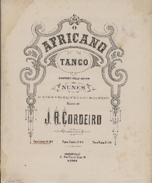 O Africano : Tango cantado pelo actor Nunes