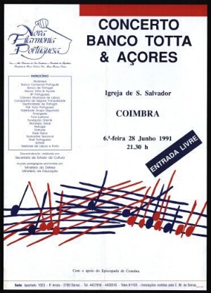 Concerto Banco Totta & Açores - Coimbra