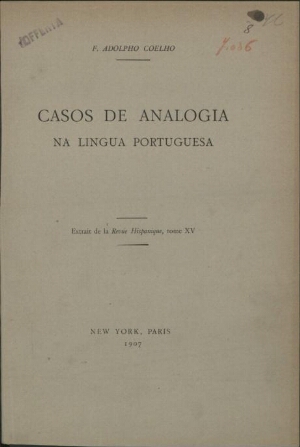 Casos de analogia na lingua portuguesa