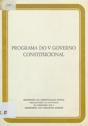 Programa do V Governo Constitucional