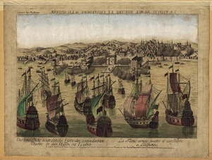 La flotte armée neutré et confedere a Lisabonne