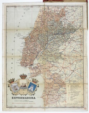Mapa de la província de Extremadura