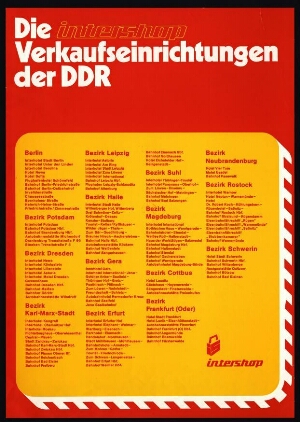 Die Intershop - Verkaufseinrichtungen der DDR