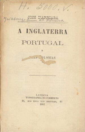 A Inglaterra Portugal e suas colonias