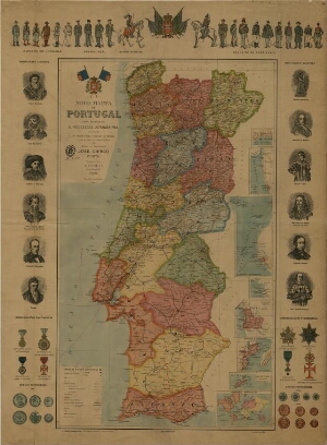 Novo mappa de Portugal ilhas adjacentes e prossessões ultramarinas