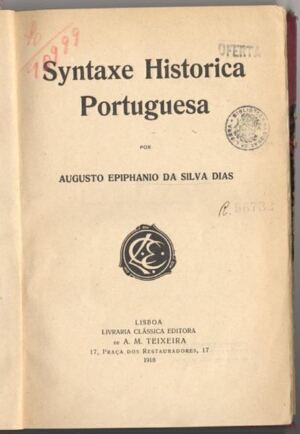 Syntaxe historica portuguesa