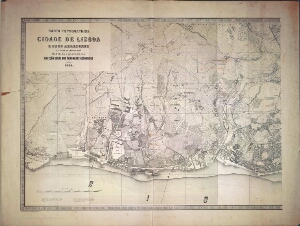 Carta topographica da cidade de Lisboa e seus arredores referida ao anno de 1879