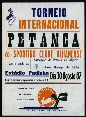 Torneio Internacional [de] Petanca, do Sporting Clube Olhanense