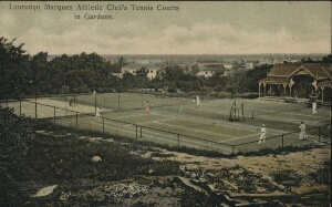 Lourenço Marques, Athletic Club's Tennis Courts in gardens