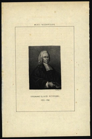 Ferdinand Olivier Petitpierre, 1722-1790