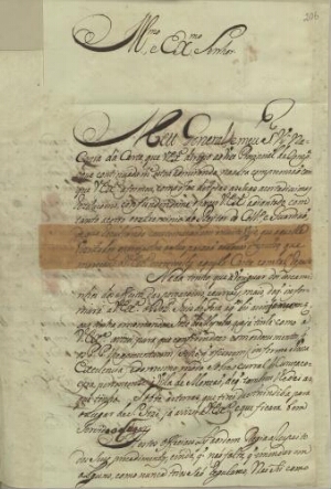 [Carta de Gonçalo Pereira de Lobato e Sousa, Governador da Capitania do Maranhão, a Francisco Xavier...