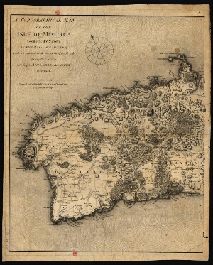 A topographical map of the isle of Minorca