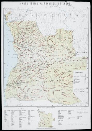 Carta étnica da província de Angola