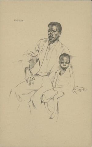 Calungeia e sua filha Sagala, Bié - Angola