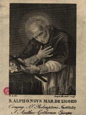 B. Alphonsus Mar. de Ligorio Congreg. SS. Redemptoris Institutor, S. Agathae Gothorum Episcopus