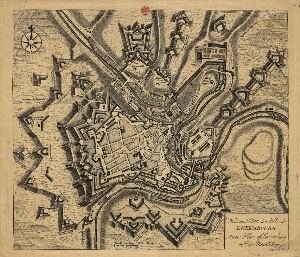Nouveau plan de la ville de Luxembourg = <A >new plan of Luxemburg