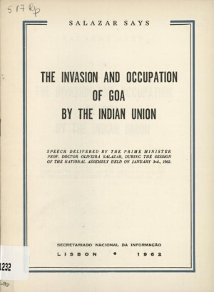 The invasion and occupation of Goa by the Indian Union