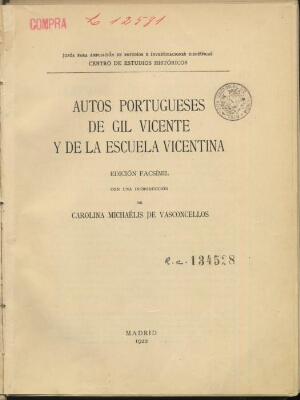 Autos portugueses de Gil Vicente y de la Escuela Vicentina