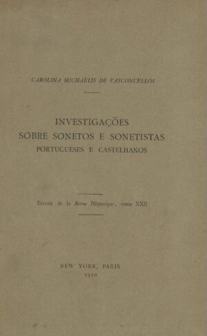 Investigações sobre sonetos e sonetistas portugueses e castelhanos