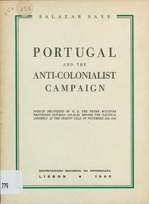 Portugal and the anti-colonialist campaign