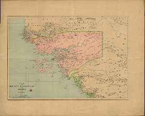 Carte de la delimitation Franco-Portugaise en Guinée