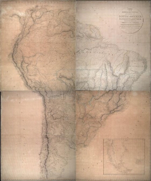 Outlines of the physical and political divisions of South America partly from scarce and original do...