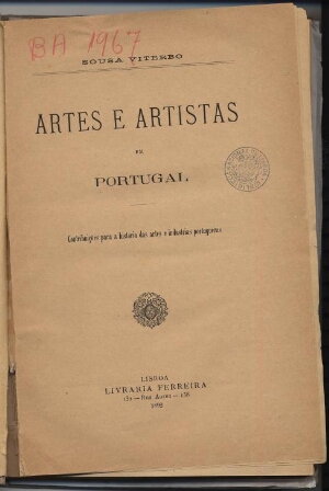 Artes e artistas em portugal