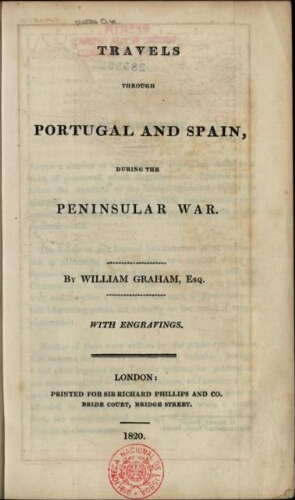 Travels through Portugal and Spain, during the Peninsular War