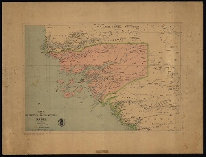 Carte de la délimitation Franco-Portugaise en Guinée