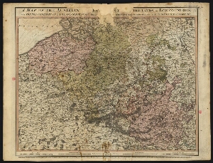 A map of the Austrian... Netherlands or Low Countries, with the principalities of Liege and Stavelo....