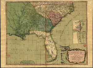 A new and general map of the southern dominions belonging to the United States of America, viz. Nort...