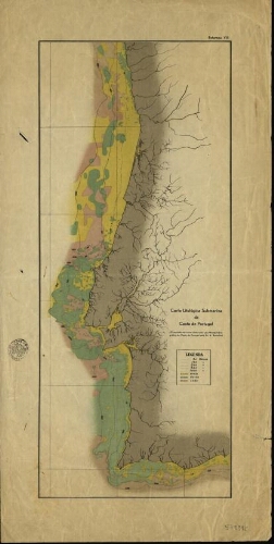 Carta litológica submarina da costa de Portugal