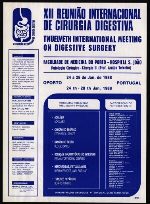 XII Reunião internacional de cirurgia digestiva