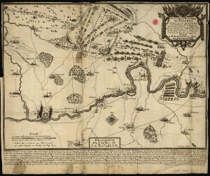 Plan de la bataille de Fleurus remportée par l'armée du Roy commandée par Mr le Marechal Duc de Luxe...